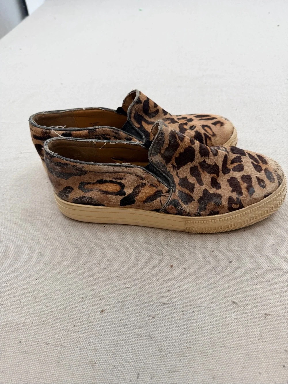 Cynthia Rowley Leopard Print Leather Sneakers